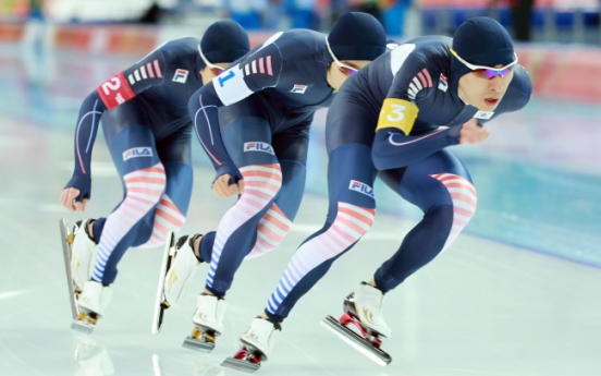 S. Korea reaches finals in men's team pursuit speed skating