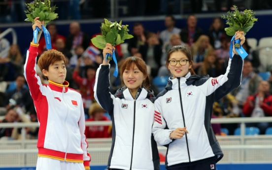 박승희 1,000ｍ 금메달 '2관왕'  남자는 12년만에 노메달