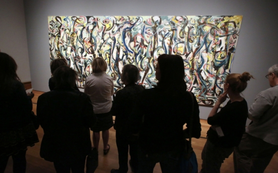 Refurbished Jackson Pollock masterpiece goes on display