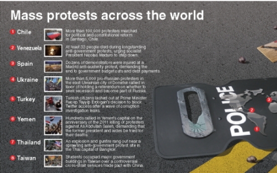 [Graphic News] Mass protests across the world