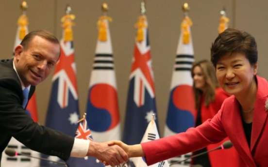 S. Korea, Australia sign FTA, agree to bolster security