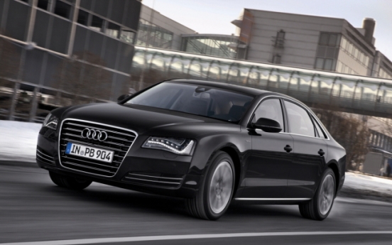 Audi A8: locked, loaded