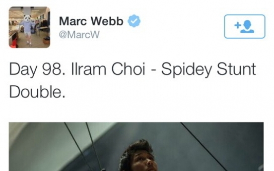 Korean-American Ilram Choi is the man inside the suit in ‘Amazing Spider-Man 2’