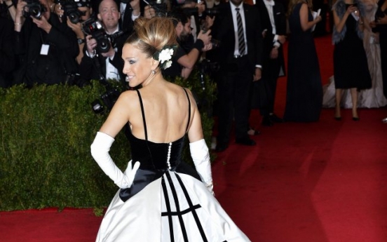 Old world glamour in black and white at Met gala