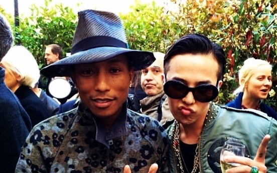 G-Dragon meets hero Pharrell Williams