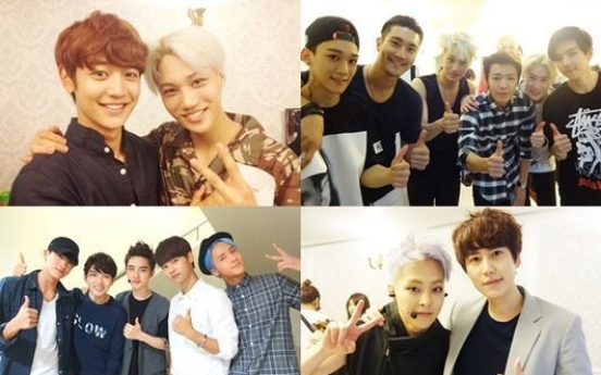 Backstage photos of EXO‘s Seoul concert released