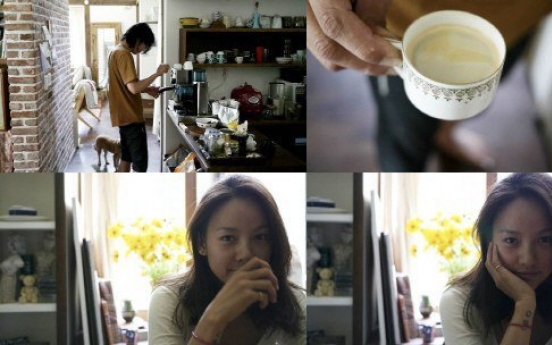 Lee Hyori shows glimpse of morning coffee time