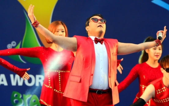 Psy lights up Gangnam with World Cup street cheering concert