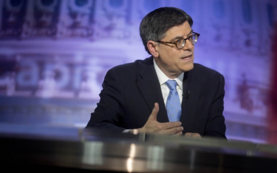 Lew urges yuan gains