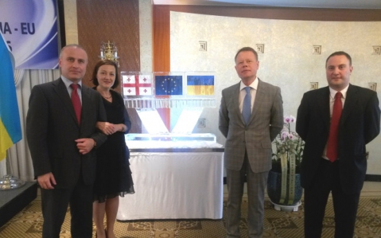 Georgia, Ukraine celebrate EU association agreements