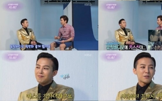 G-Dragon compliments Taeyang for his kissing skills