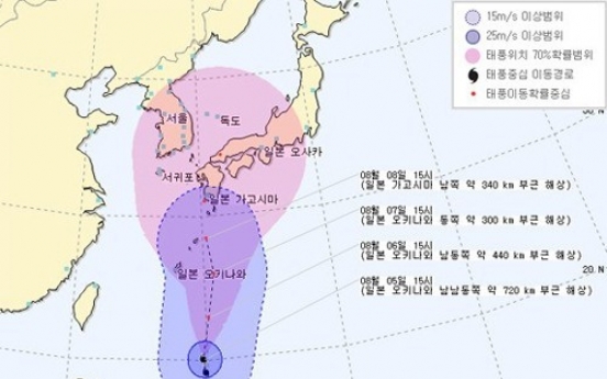 태풍 할롱 경로, 일본 오키나와 곧 도착... '강력할 것으로 예상하지만'