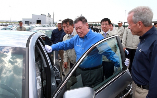 Hyundai chairman emphasizes quality control at U.S. plants