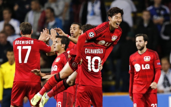 Son lifts Leverkusen to win in Champions