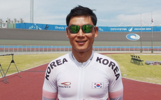 [Asian Games] S. Korean cyclist vies for gold