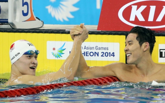 [Asian Games] Park Tae-hwan wins bronze in 200ｍ freestyle