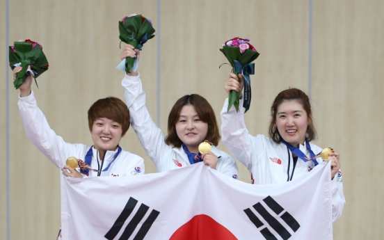 [Asian Games] S. Korea wins gold in 25-meter pistol