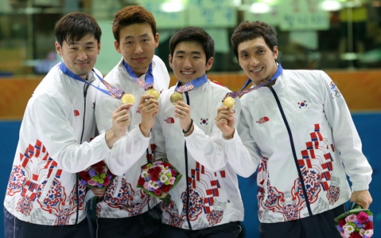 [Asian Games] South Korea wins men's epee fencing team gold