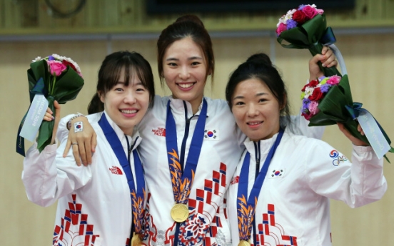 [Asian Games] S. Korea wins gold, bronze in rifle prone