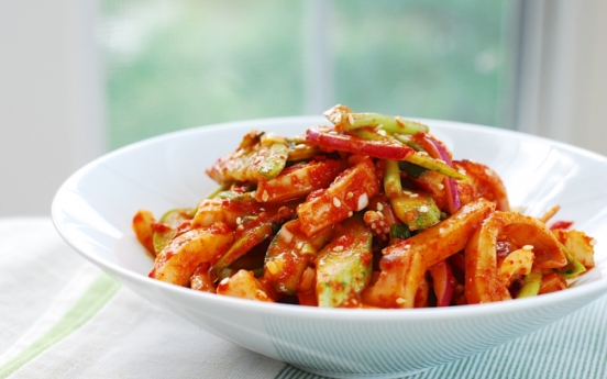 Ojingeo muchim (spicy squid salad)