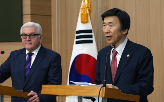 Seoul, Berlin urge N.K. to abandon nukes