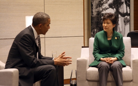 Park, Obama united against N.K.