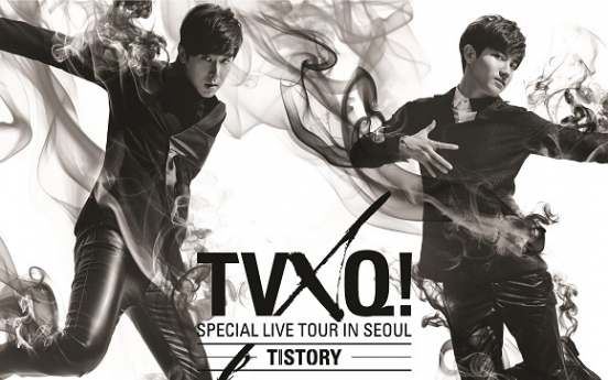 TVXQ’s concert poster unveiled