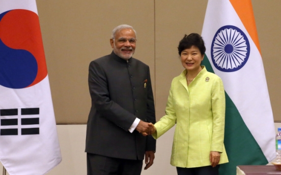 Park, Modi call for efforts to boost ties