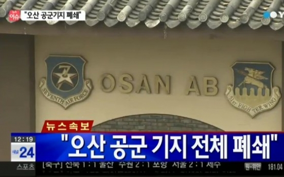 Lockdown lifted at U.S. base in Korea