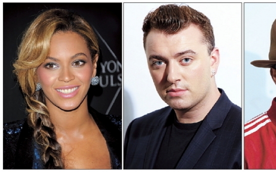 Beyonce, Pharrell, Sam Smith lead in Grammy nods