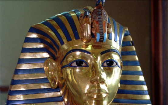 King Tut’s beard hastily glued back on with epoxy