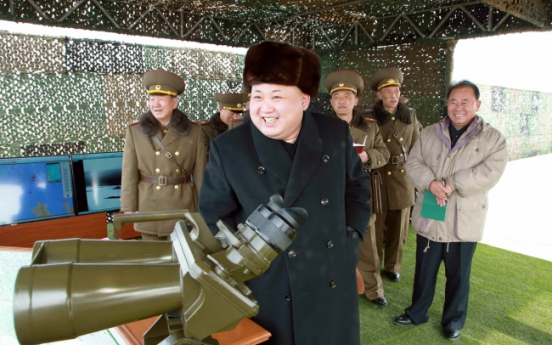 North Korean leader inspects island attack training