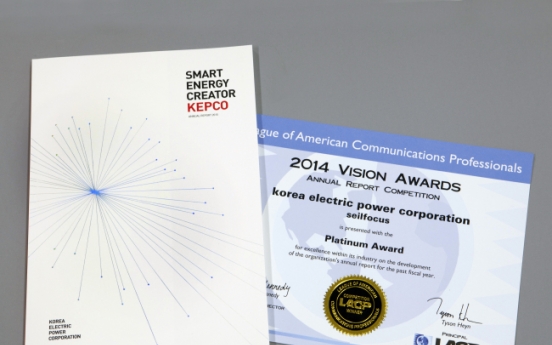 KEPCO wins platinum on Vision Awards