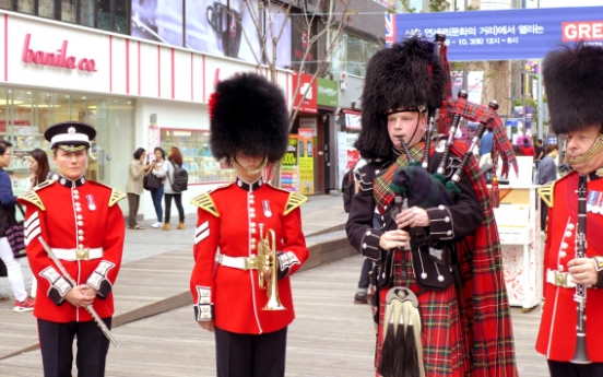 U.K. band strikes military chords in Korea