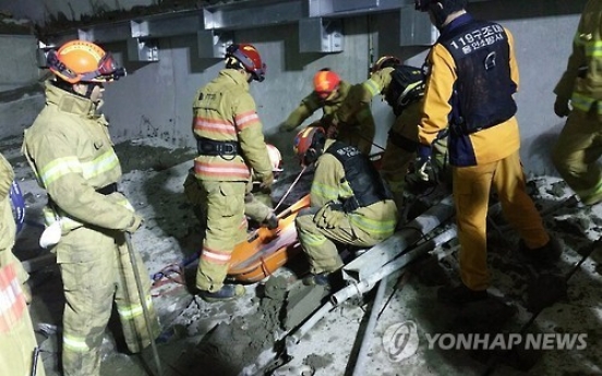 수서-평택 고속철 공사 현장서 매몰사고…인부 1명 숨져