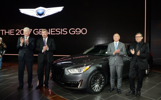 Genesis G90 makes global debut in Detroit