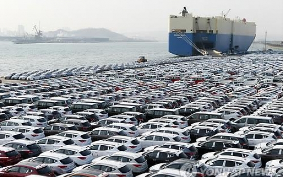 S. Korea’s auto exports fell 8.3 percent in Q4