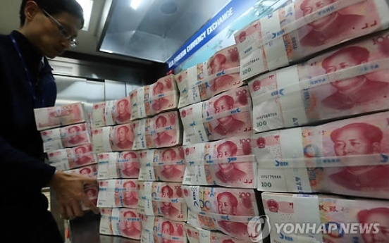 China capital flows into Korean