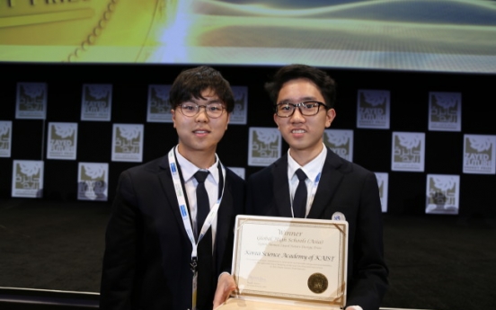 [Herald Interview] Korean science prodigies seek sustainability in school