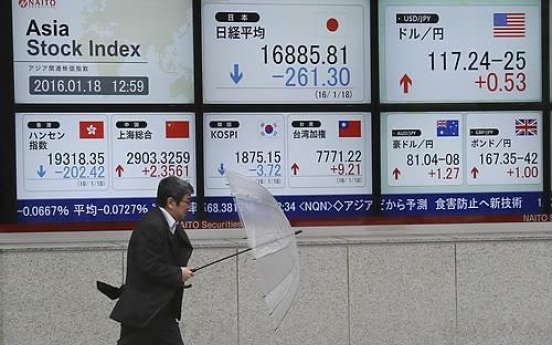 Tokyo stocks open sharply lower on stronger yen