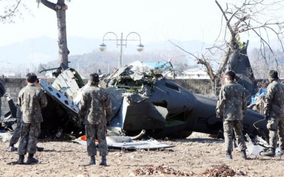 Three killed in Army helicopter crash