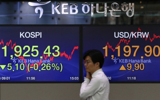 Korean stocks end flat amid profit-taking