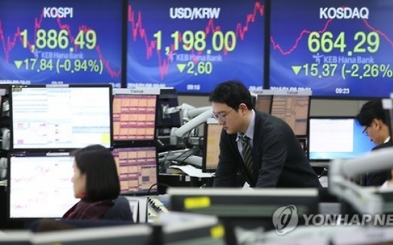 Korean stock market opens bearish on oil slump