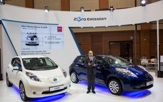 [EV Expo] Nissan to pan EV sales with entry Leaf model