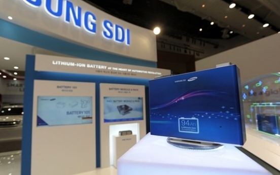 [EV Expo] Samsung SDI showcases EV battery lineup