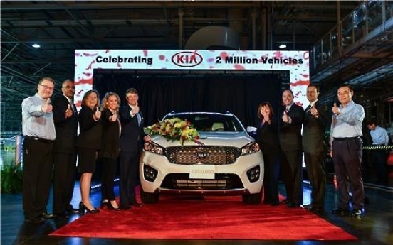 Kia Motors‘ U.S. factory rolls out 2 millionth car