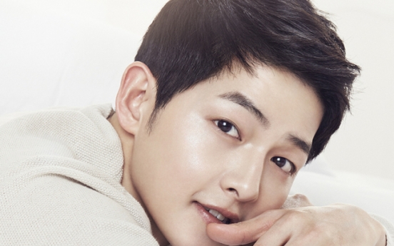 Song Joong-ki models for cosmetics brand