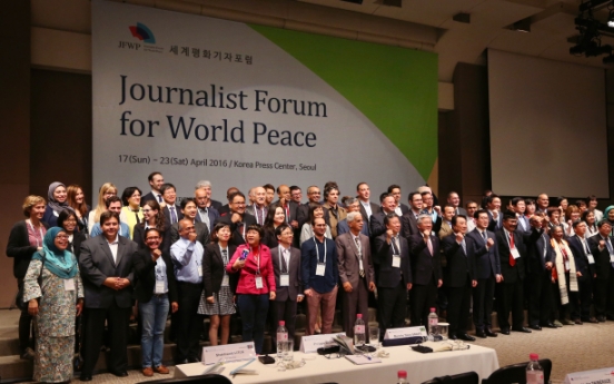 Peace forum for journalists opens in Seoul