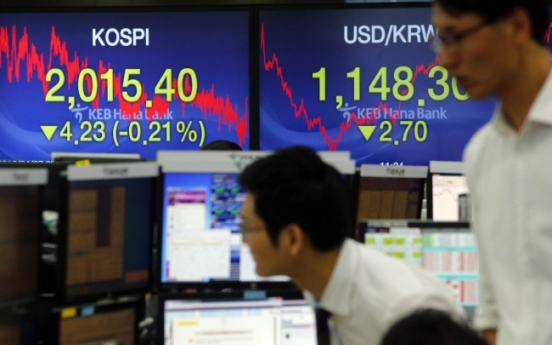 Seoul shares end lower ahead of U.S. rate decision