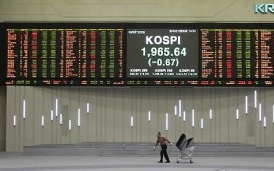 Korean shares open lower on Wall Street losses